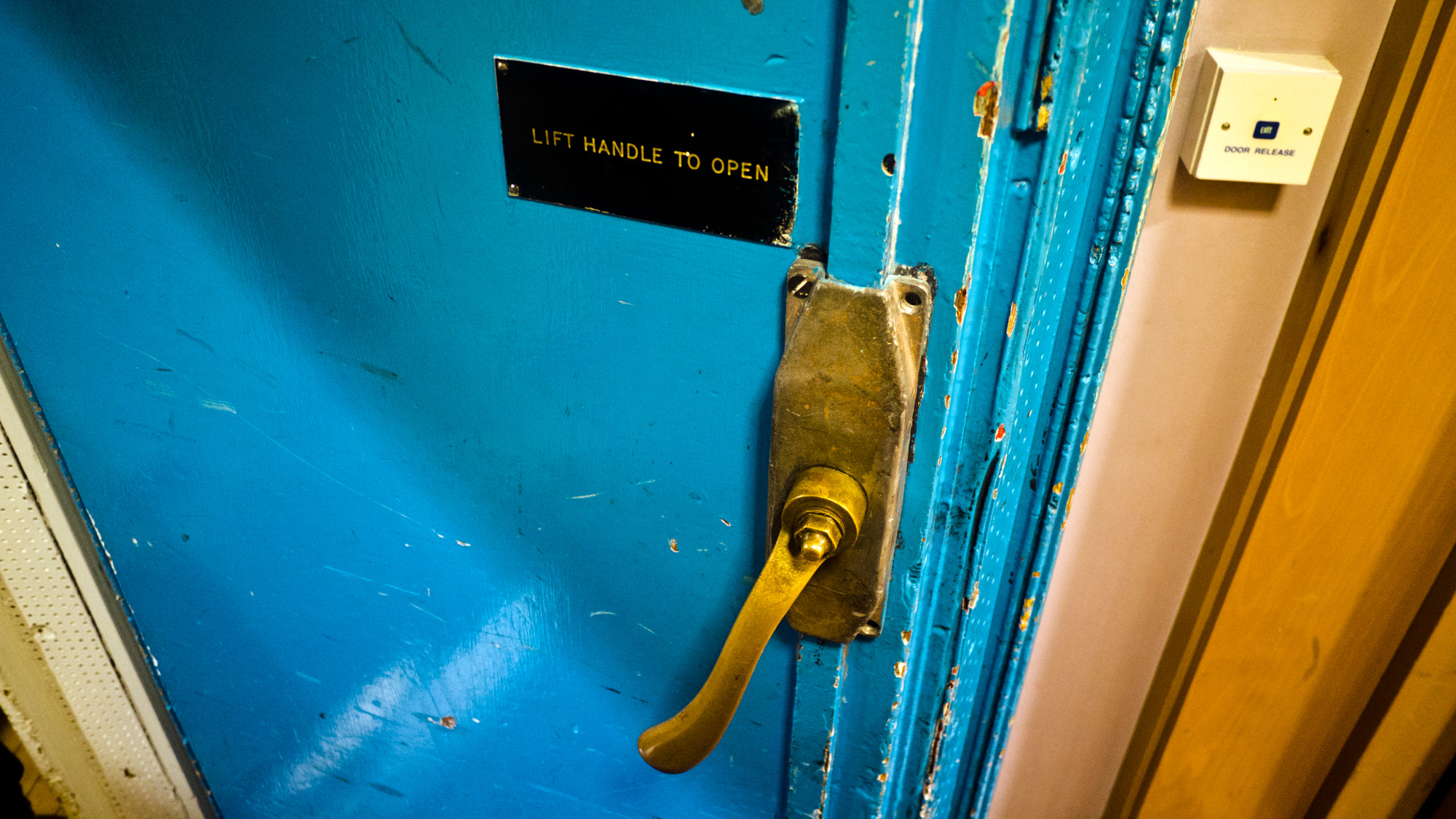 Studio Two door — 80th Anniversary open day — CC BY 2.0 / Wikimedia Commons