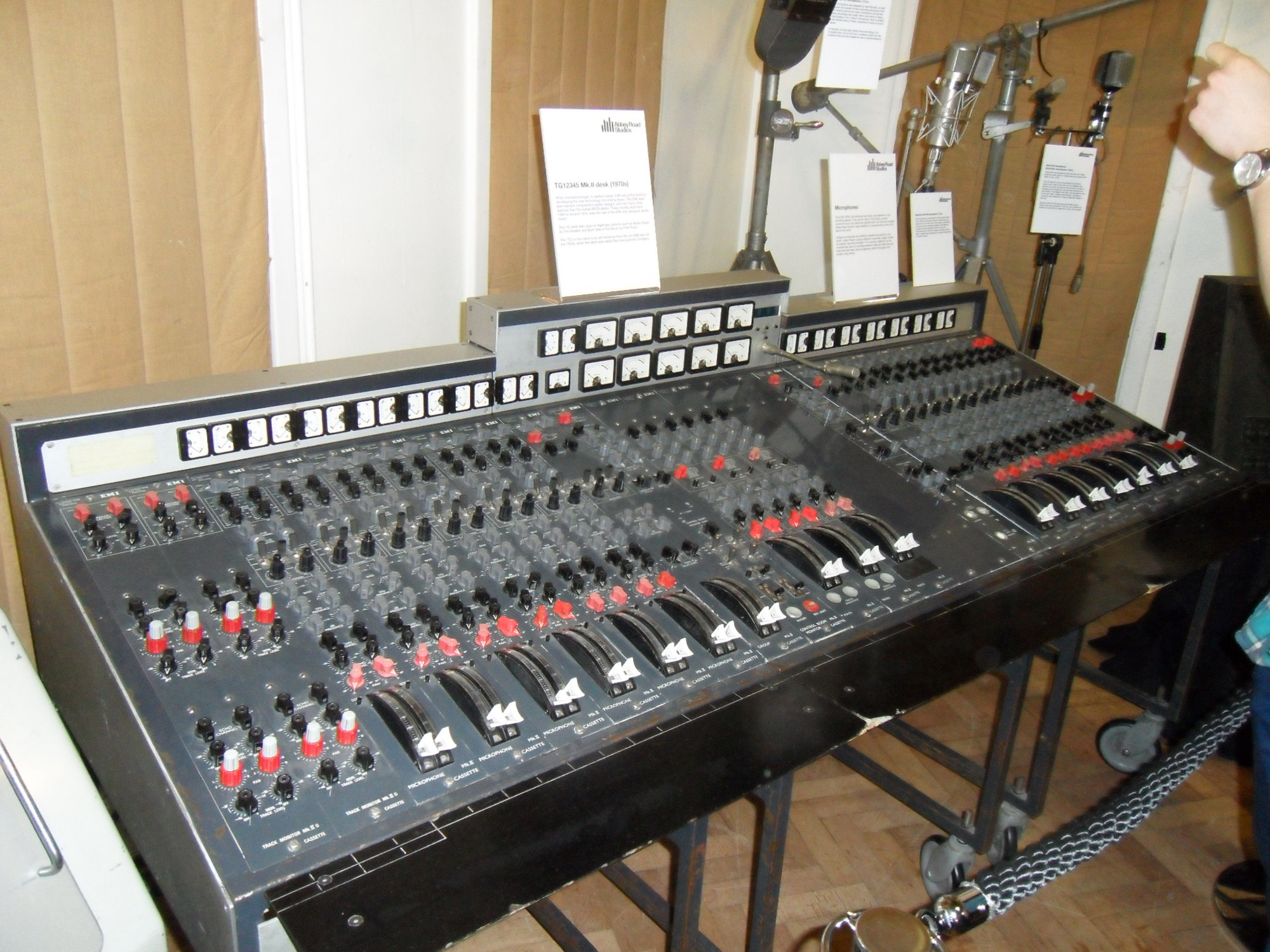 EMI TG12345 — EMI TG12345 Mk.II with vintage microphones — Abbey Road Studios