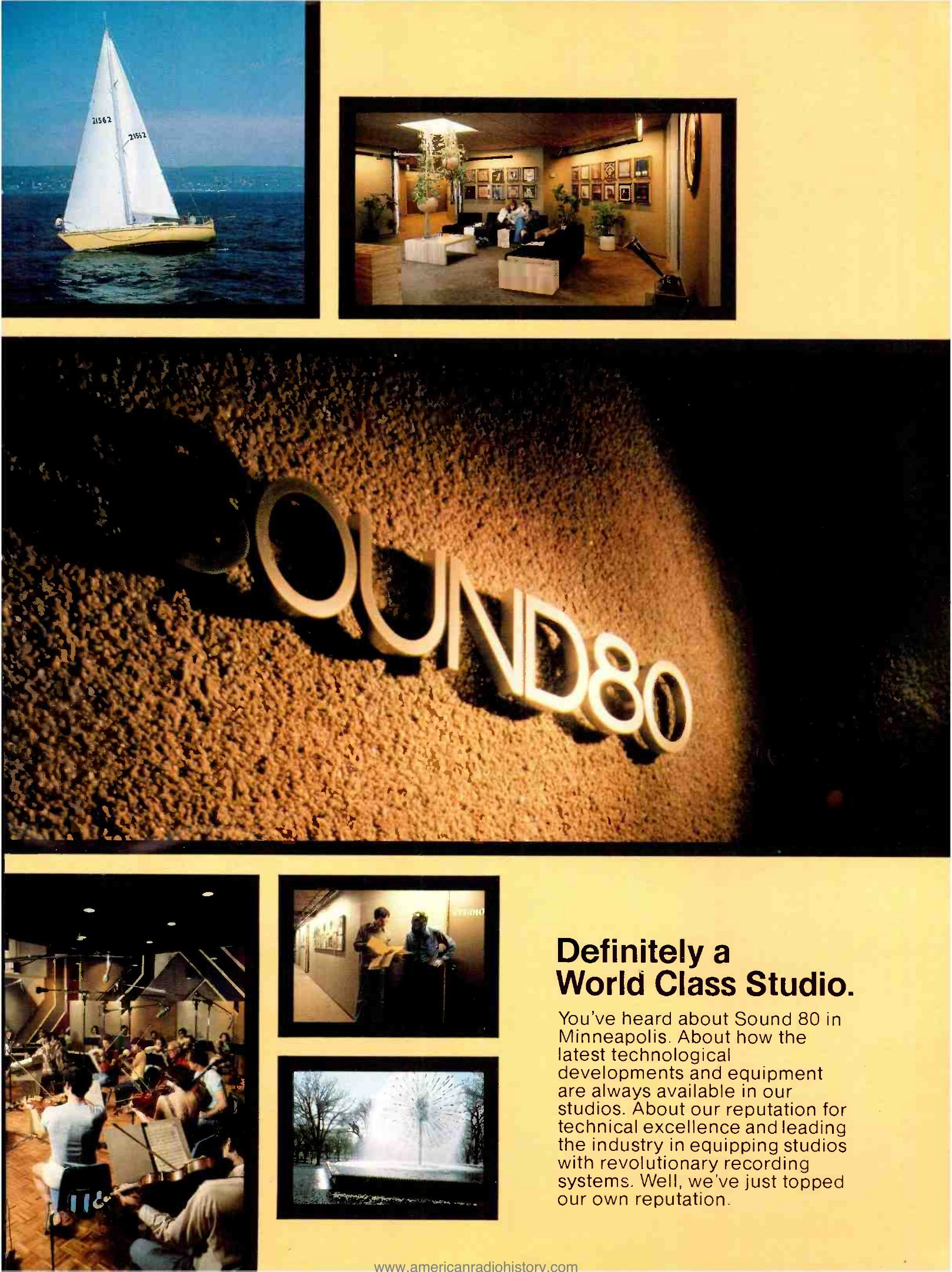 Recording, April 1979 — Sound 80 four-page studio portfolio: "World Class" opening profile — Recording, April 1979