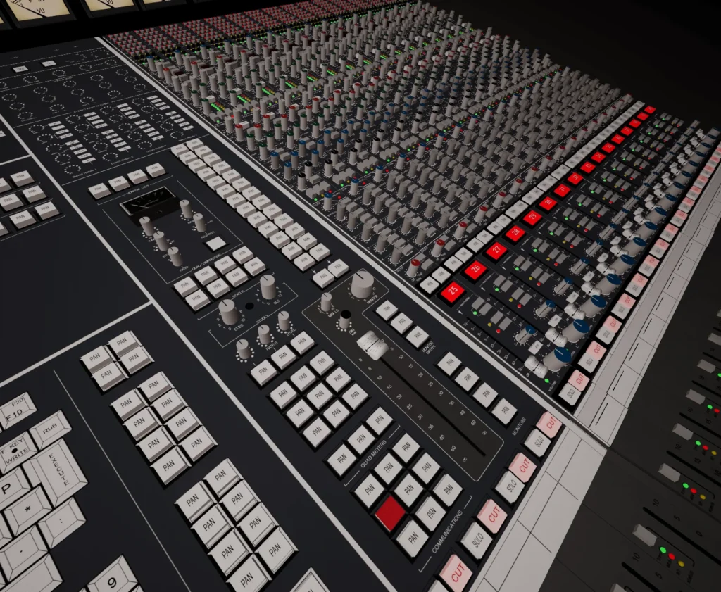 close up master section SSL based console