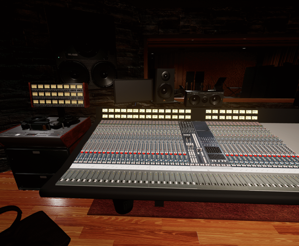 Control room testing bigger mixer and occlusion