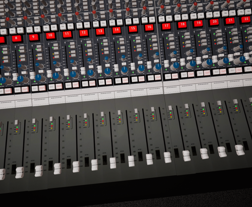 Channel strips 8 to 22