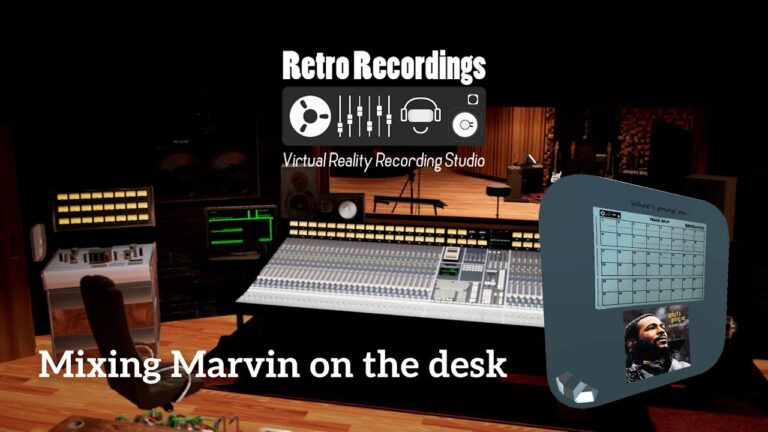 Making a mix in the new Unreal Retro recordings studio